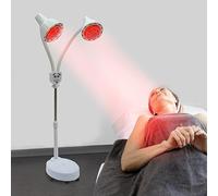 Vielrosse Stand Infrared Therapy Lamp, 275W Soothing Heating Red Light with Dimmable Heating and Flexible Arm for Home and Beauty Salon