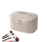 Vielsei Women's Make-Up Bag Large - Aesthetic Design with Carry Handle, Spacious Cosmetic Bag System, Practical Storage for Make-Up with Zip Secure Closure, a, see description