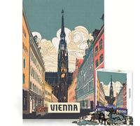 Vienna 1000 Piece Jigsaws for Adults Puzzle Cognitive Workout Mind Soothing Fun No Rough Edges Best Gift (38x52cm)