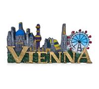 Vienna 3D Fridge Magnet - Austria Souvenir Resin Magnet with Famous City Landmarks, Travel Souvenir Keepsake Gift