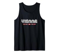 Vienna Austria 70s 80s Retro Type Flag Graphic Tank Top
