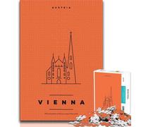 Vienna Austria Jigsaw Puzzles for Adults 1000 Pieces,Family Game Stress Reliever Difficult Challenge Great Gifts And Toys 38x26cm