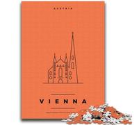 Vienna Austria Jigsaws 1000 Pieces for Teenagers, Challenging Game Toys Every Piece Is Unique - Challenging Family Fun Game 2000pcs (70x100cm)