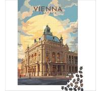 Vienna Austria Puzzle for Adults 1000 Pieces | fun gift for dad to enjoy in his spare time at the weekend as a relaxing break from work and daily stress50x75cm