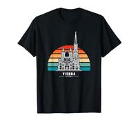 Vienna Austria St. Stephen’s Cathedral Vintage Sunset T-Shirt