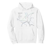 Vienna Austria Train Railway - Souvenir Route Map Europe Pullover Hoodie