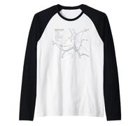 Vienna Austria Train Railway - Souvenir Route Map Europe Raglan Baseball Tee