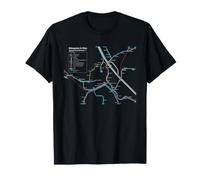 Vienna Austria Train Railway - Souvenir Route Map Europe T-Shirt