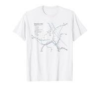 Vienna Austria Train Railway - Souvenir Route Map Europe T-Shirt