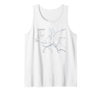 Vienna Austria Train Railway - Souvenir Route Map Europe Tank Top