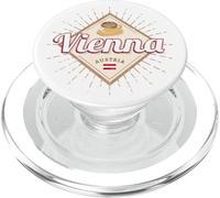 Vienna Austria Vintage Design with Viennese Coffee Souvenir PopSockets PopGrip for MagSafe