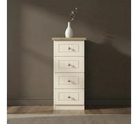 Vienna Chest - 4 Drawer - Narrow - Cream