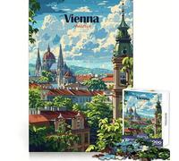Vienna Cityscape Jigsaw for Adults 1000 Pieces Cognitive Memory Leisure Pleasure Crisp Edges (50x75cm)