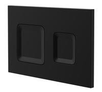 Vienna Colore Mechanical Dual Flush Plate with Square Buttons for Jesi Cistern | Matt Black | ABS | 267mm x 170mm x 10mm