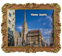 Vienna Fridge Magnets Tourism Souvenir Refrigerator Decoration Magnet