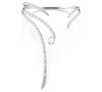 Vienna necklace, Mixed cuts, White, Rhodium plated