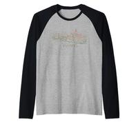 Vienna Night Austria Travel Souvenir Panorama City Gift Raglan Baseball Tee