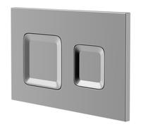 Vienna Polished Mechanical Dual Flush Plate with Square Buttons for Jesi Cistern | Chrome | ABS | 267mm x 170mm x 11mm