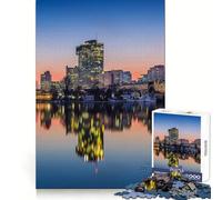 Vienna Skyline at Sunset Teenagers 1000 Piece Jigsaw Puzzle Smart Training Restful Escape Flawless Cut Xmas Surprise (38x26cm)