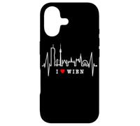 Vienna Skyline Heartbeat Austria Heart I Love Wien Case for iPhone 17