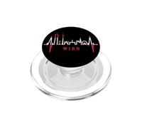 Vienna Skyline Heartbeat Austria Heart I Love Wien PopSockets PopGrip for MagSafe