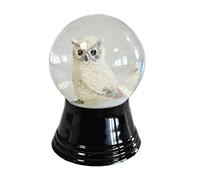 VIENNA SNOWGLOBE Snow Globe Glass Ball - Almost Like Real Snow - Snow Owl Design, 4.5 cm