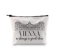 Vienna Travel Souvenir Gift Viennese Gift Surprise Vienna Trip Gift Austria Holiday Vacation Travel Makeup Bag for Vienna Traveller Tourist (Good Idea Vienna Bag EU)