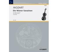 Viennese Sonatinas violin and piano (easy) Mozart Schott Music Saddle-wire stitc