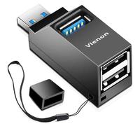 VIENON 3-Port USB Adapter, USB Hub 3.0, USB-A Splitter 1 to 3 for Keyborad, Mobile Hard Disk, U Disk, Camera, Mouse etc