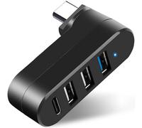 VIENON 4-Port USB C Hub [90°/180° Degree Rotatable], USB C Adapter, USB Extender for C Port Laptop MacBook, XPS, Surface etc