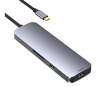 VIENON Docking Station Dual Monitor, USB C Hub Dual HDMI Adapter for 2 Monitors with 2 4K HDMI, 2 USB 3.0 5Gbps, SD/TF Card Reader, PD 100W, USB C Ports Comaptible for MacBook, Dell, HP, Surface