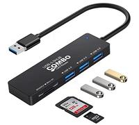 VIENON USB 3.0 Hub with SD/TF Card Reader, 5 in 1 Docking Station USB Data Hub USB Splitter for MacBook, PC, Laptops, Printer,Surface Pro, USB Flash Drives and More
