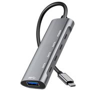 VIENON USB C 3.1 Hub 5Gbps,USB C Hub Laptop Docking Station with 3 5Gbps USB-C Data, 1 5Gbps USB-A, and 1 PD 60W Comptible for MacBook Pro, iMac, iPad Pro, iPhone 16/15, Galaxy S24, and More