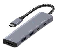 VIENON USB C Hub, USB C to HDMI Adapter 4K@60Hz, USB Type C Adapter Dongle with 100W PD, 5Gb USB-A &C Ports, Docking Station Compatible for MacBook Pro, XPS, Switch, Steam Deck