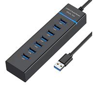 VIENON USB Hub 3.0, 7-Port USB Data Hub Splitter for Laptop, PC, MacBook, Mac Pro, Mac Mini, iMac, Surface Pro and More USB Devices