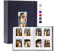 Vienrose 208 Photos Mini Photo Album Polaroid with Custom Window, 2 x 3 Inch Instax Photo Fujifilm Album Mini 12 11 99 40, for Snap SocialMatic Instant & Zip Printers, Blue 1 Pack