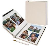 Vienrose Large Photo Album Self Adhesive for 4x6 8x10 Pictures Scrapbook Album DIY Scrap Book 40 Sticky Pages with A Metallic Pen