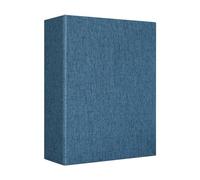 Vienrose Linen Photo Album 4x6 100 Pockets Photobooks Black Page Large Capacity Picture Albums for Valentine Wedding Christmas Birthday, Blue