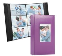 Vienrose Photo Album 4x6 300 Photos Leather Cover Extra Large Capacity Picture Book with Pockets for Wedding Family Anniversary Baby