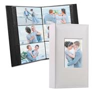 Vienrose Photo Album 4x6 300 Photos Leather Cover Extra Large Capacity Picture Book with Pockets for Wedding Family Anniversary Baby