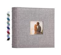 Vienrose Photo Album 6x4 200 Pockets Linen Cover Memo Space Grey