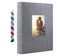 Vienrose Photo Album 6x4 300 Pockets Linen Cover Memo Space Grey