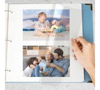 Vienrose Self Adhesive Scrapbook Photo Album Refill Pages, Album Sticky Pages for 3 Ring Binder Perfect for Baby, Pets, Anniversary 80 Pages