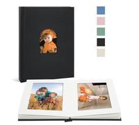 Vienrose Small Photo Album 6 x 4 for 20 Pictures, Linen Cover Premium Photo Book with Memo Space, Ideal for Wedding Albums, Memory Books, and Travel Journals, Drak Grey