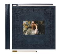 Vienrose Vintage Self Adhesive Photo Album, 30 Sheets, Navy Blue