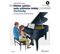 Vierhändig piano (4 hands) (easy) Heumann with Online material Zu zweit am Klavi