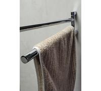 Viero Double Towel Holder, Swivel (415411) Stainless Steel Chrome Plated