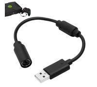 Vierone 1Pcs 25cm Black PVC USB Breakaway Cable for Xbox One & Xbox 360 Controllers