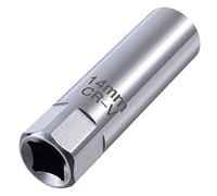 Vierone 1Pcs Spark Plug Socket Rust Proof Corrosion Resistant and Durable Spark Plug Remval Tool Easy to Remove with a Superior Grip Thin Wall Spark Plug Socket Suitable For most Cars or Motorcycles