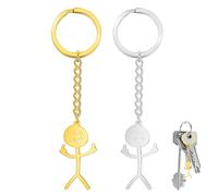 Vierone 2Pcs Funny Keyring Interesting Graffiti Style Cute and Exquisite Funny Keyrings Exquisite Gifts for Men and Women Give It to The Girl You Like